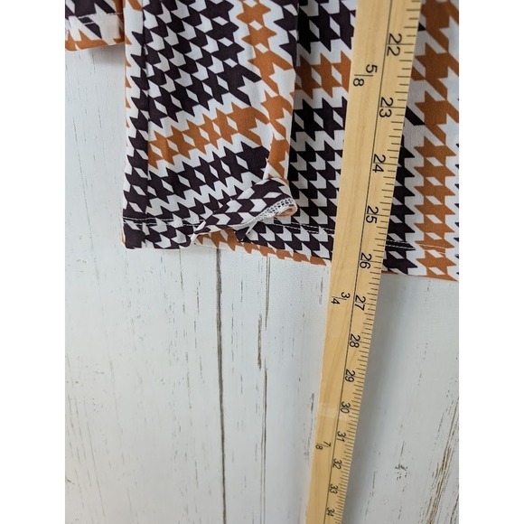 Liz Claiborne‎ Size Large Multicolor Geometric 3/4 Sleeve Womems Blouse - Picture 5 of 8